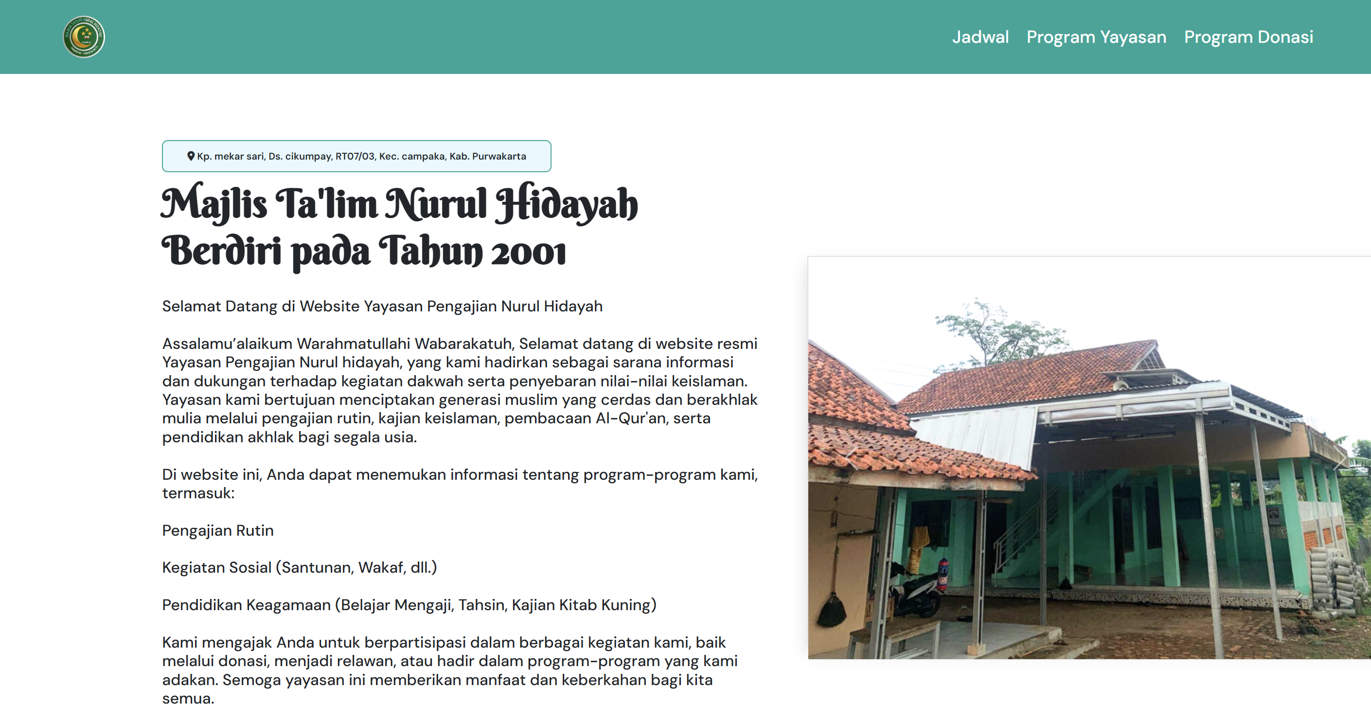 Donasi untuk Program Nurul Hidayah di Hexaboy
